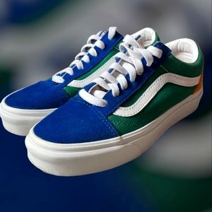 💚💙Vans off the wall Yacht club old skool skate shoes